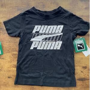 Puma Boys 2T 3Piece Charcoal Heather/Black Top Summer Casual/Active Wear  Set
